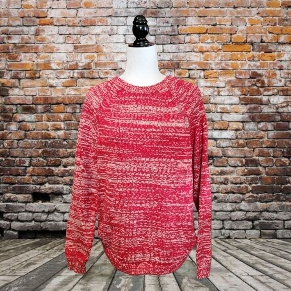Red & White Knit Sweater